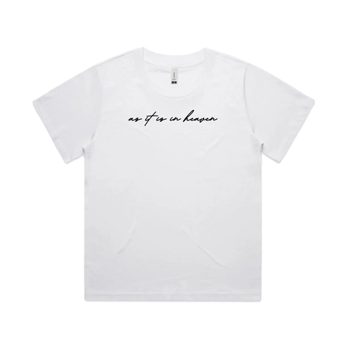 White front flat lay